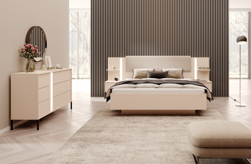 DAST - Bedroom Furniture Set Beige