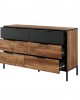 MILTON - Bedroom Furniture Set  Flamed Chestnut + anthracite