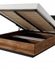 MILTON - Bedroom Furniture Set  Flamed Chestnut + anthracite