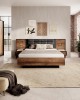 MILTON - Bedroom Furniture Set  Flamed Chestnut + anthracite