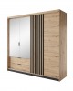 TALLY - Bedroom Furniture Set Oak + Anthracit