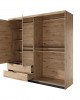 TALLY - Bedroom Furniture Set Oak + Anthracit
