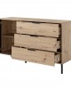 TALLY - Bedroom Furniture Set Oak + Anthracit