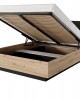 TALLY - Bedroom Furniture Set Oak + Anthracit