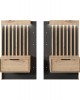 TALLY - Bedroom Furniture Set Oak + Anthracit