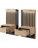 TALLY - Bedroom Furniture Set Oak + Anthracit