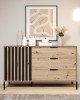 TALLY - Bedroom Furniture Set Oak + Anthracit