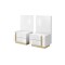 Bedroom Furniture Arco Bedsite Tables White Gloss