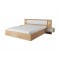Bedroom Furniture Xelo Bed + Bedside Tables Oak / White  led
