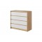 Bedroom Furniture Xelo Sideboard Oak / White 