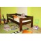 Krzys Walnut Pine Child Bed 70x160cm + Mattress 