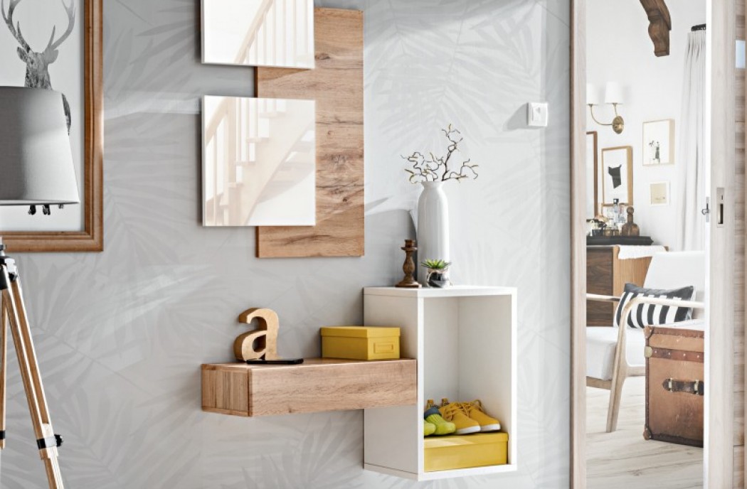 Hallway Furniture Easy 1 Oak / White