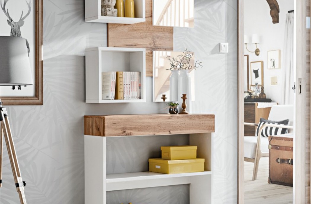 Hallway Furniture Easy 4 Oak / White