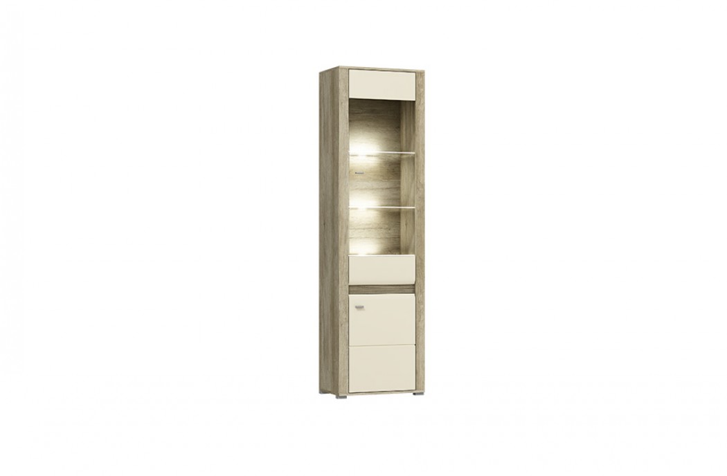 Living Room Furniture Campari Display Unit Country Grey/ Jasmine Gloss