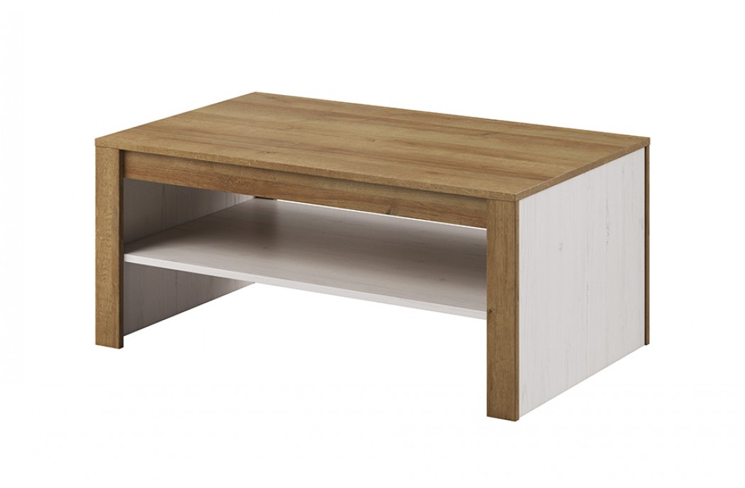 Living Room Furniture Falco Wall Unit Set Oak/ White