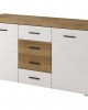 Living Room Furniture Falco Wall Unit Set Oak/ White