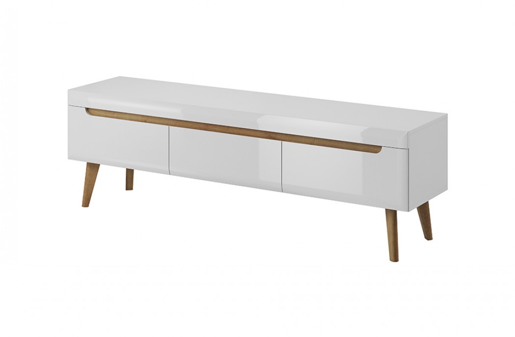 Living Room Furniture Nordi RTV Unit 160 White Gloss