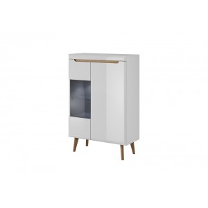 Living Room Furniture Nordi Display Unit 90 White Gloss