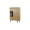 Living Room Furniture Nordi Display Unit 90 Aristan Oak