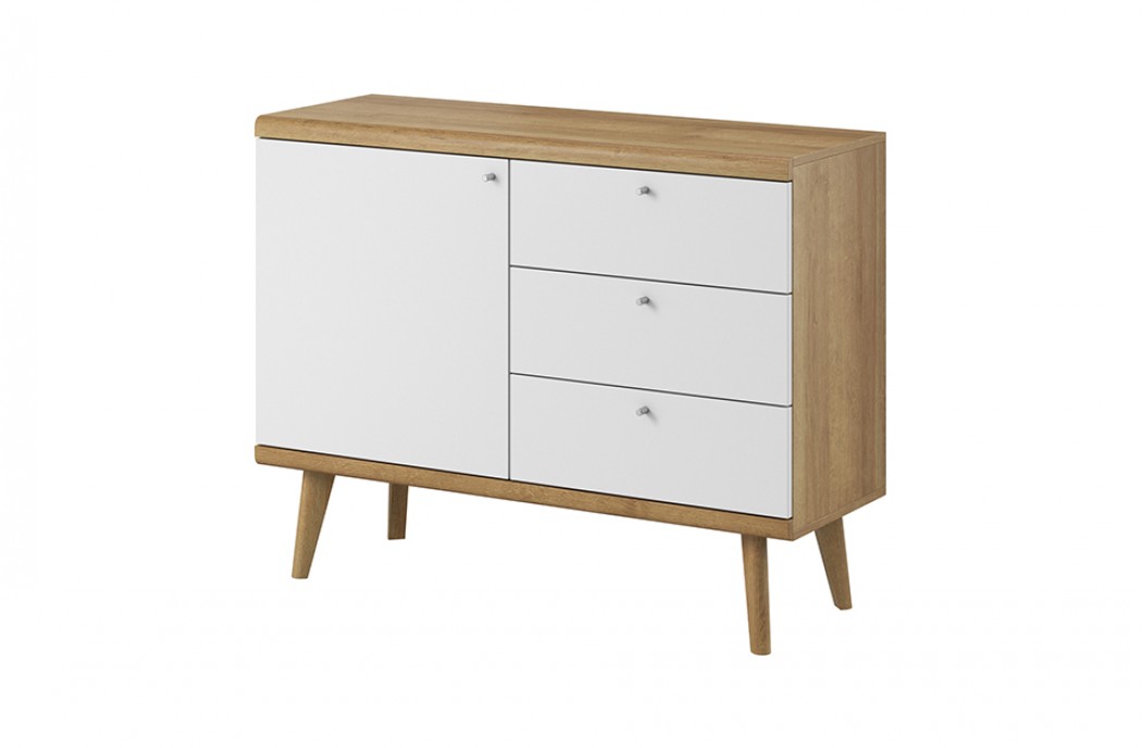 Living Room Furniture Primo Sideboard 107 Oak/White