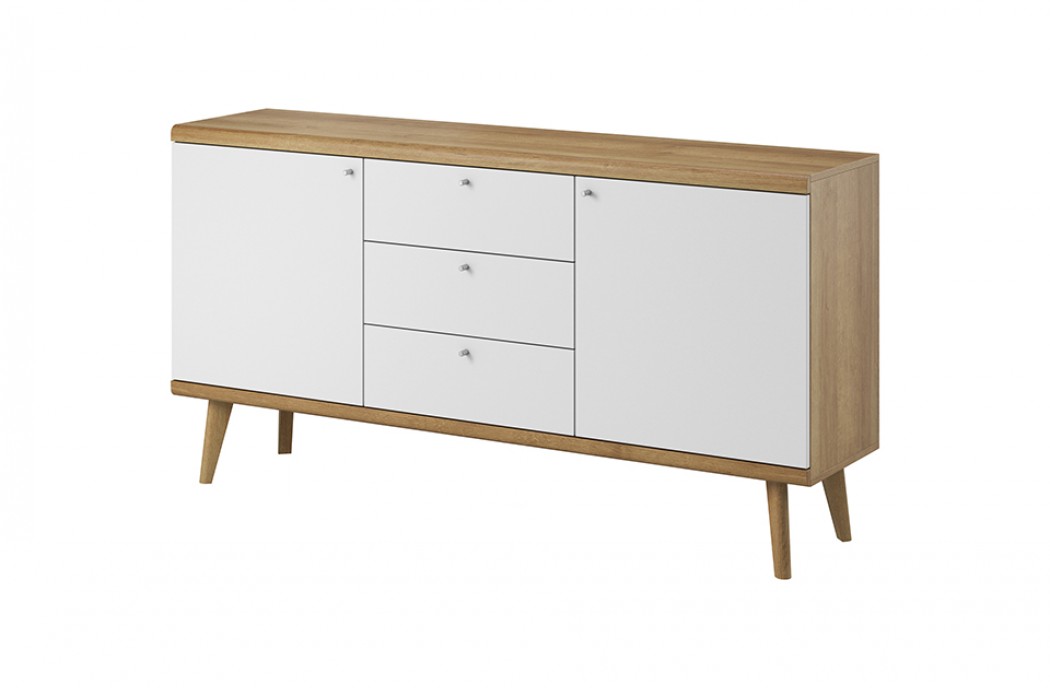 Living Room Furniture Primo Sideboard 160 Oak/White