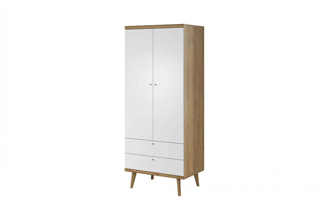 Living Room Furniture Primo Wardrobe Oak/White