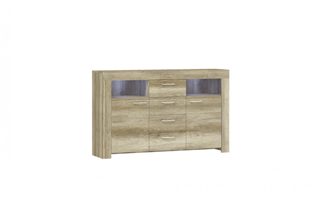 Living Room Furniture Sky Sideboard 155 Grey Oak