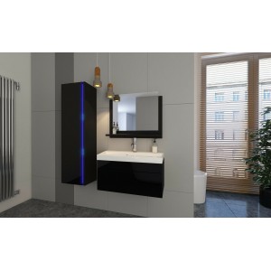 Bathroom Furniture Shine Bathroom Set Black Gloss