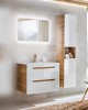 Bathroom Furniture Aruba White Set White Gloss / Oak 800mm