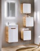 Bathroom Furniture Aruba White Set White Gloss / Oak 400mm