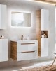 Bathroom Furniture Aruba White Set White Gloss / Oak 800mm