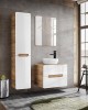 Bathroom Furniture Aruba White Set White Gloss / Oak 800mm