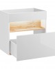 Bathroom Furniture Bahama White Set White Gloss / Oak 600mm
