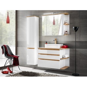 Bathroom Furniture Platinium White Set White Gloss 500mm