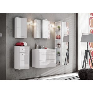 Bathroom Furniture Twist White Set White Gloss 600mm