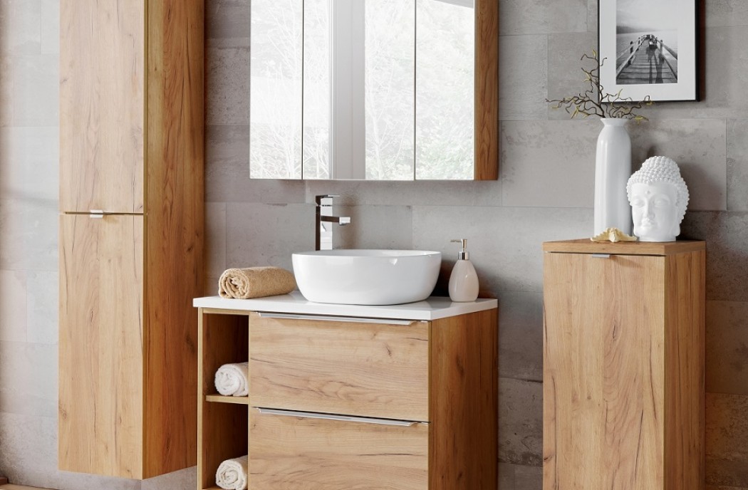 Bathroom Furniture Capri Oak Set 800mm