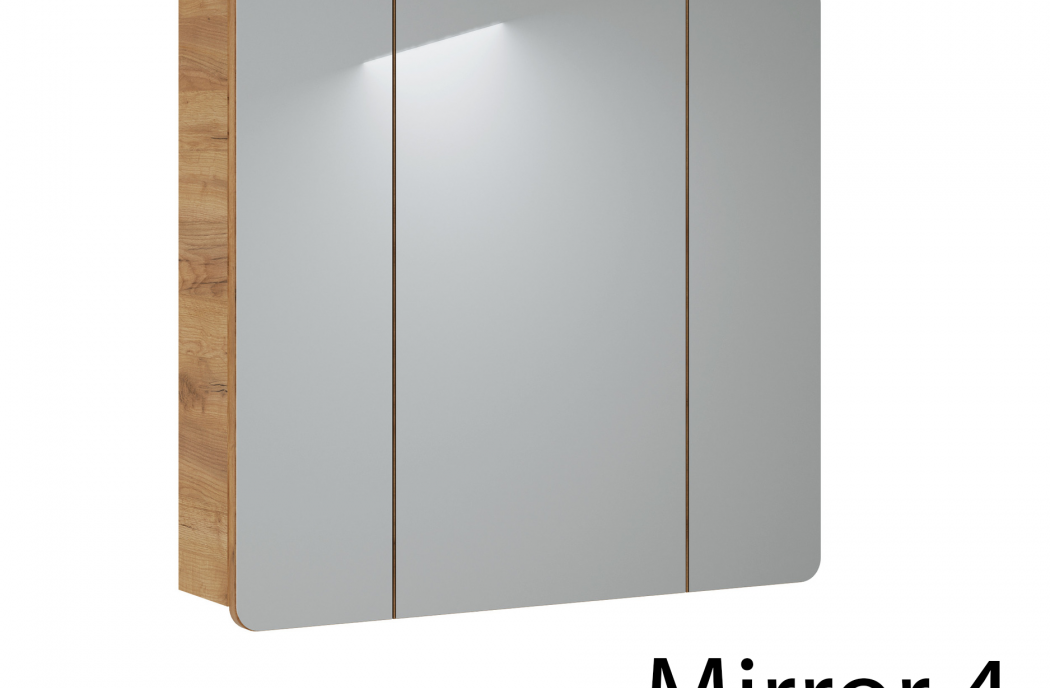 Bathroom Furniture Aruba White Set White Gloss / Oak 800mm