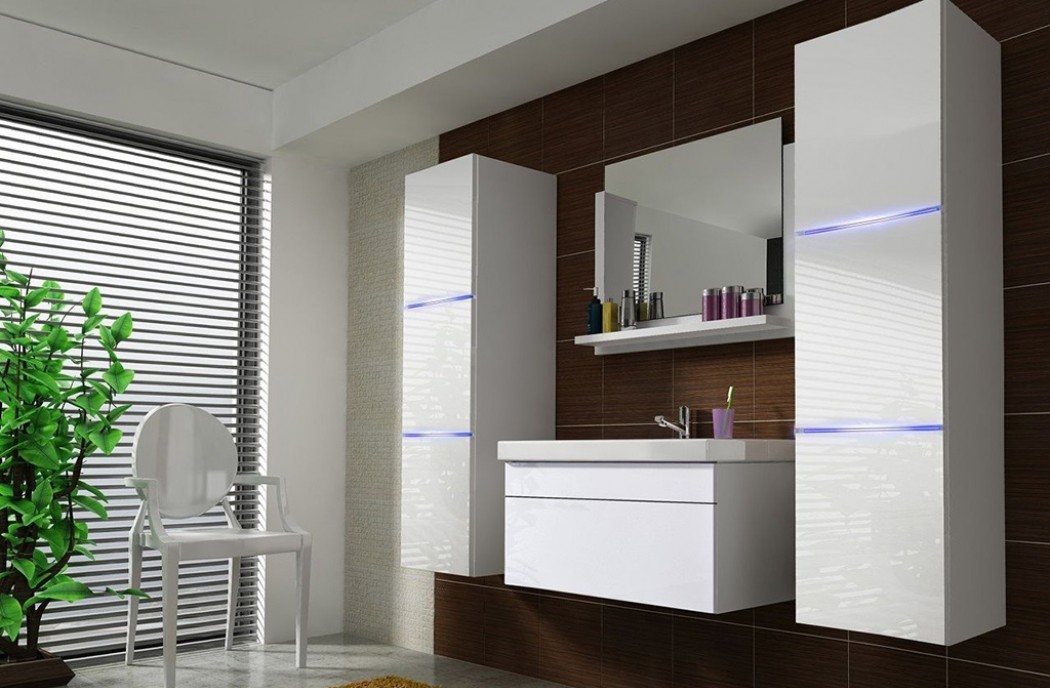 Bathroom Furniture Shine Bathroom Set white Gloss