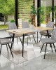 ALBON Dining Room Furniture Contemporary Modern Extending Table 120-160cm