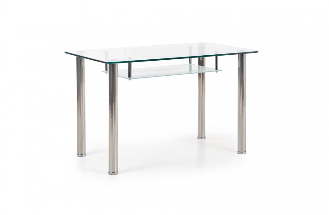 CRISTAL Dining Room Furniture Contemporary Modern Dining Glass Table 150cm