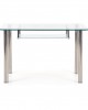 CRISTAL Dining Room Furniture Contemporary Modern Dining Glass Table 150cm