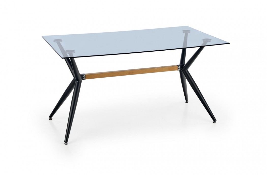 FINLEY Dining Room Furniture Contemporary Modern Glass Dining Table 140cm