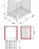 Kitchen Furniture Base Basket Cargo System Storage 300mm