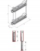 Kitchen Furniture Side Base Cargo Larder System Storage 150mm