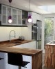 Kitchen Furniture Solid Wood Worktop Black American Walnut 
