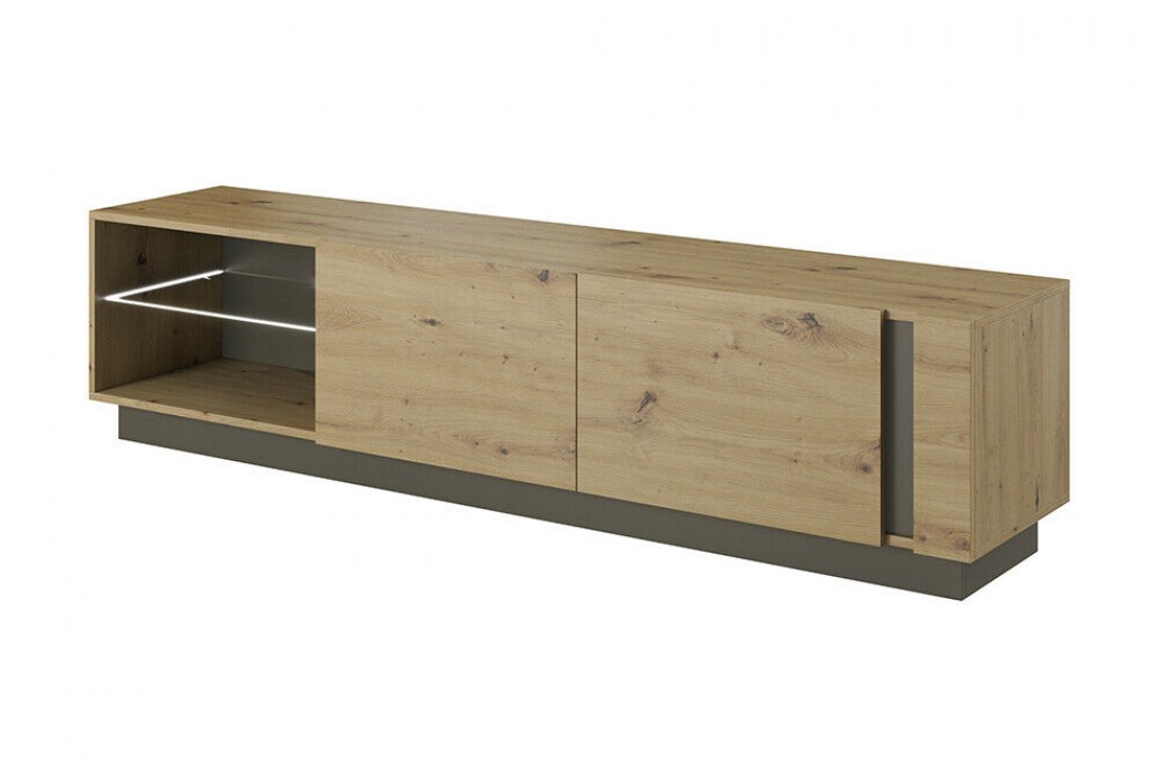 Living Room Furniture Arco RTV Cabinet 187 Oak/Grey