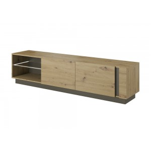 Living Room Furniture Arco RTV Cabinet 187 Oak/Grey