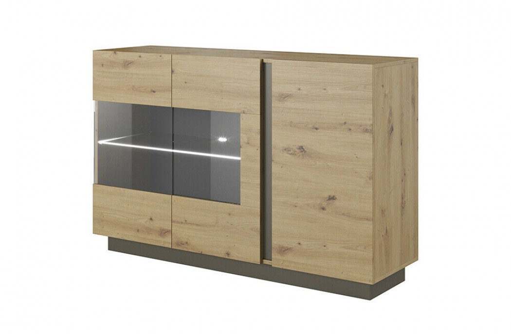 Living Room Furniture Arco Sideboard Oak/Grey