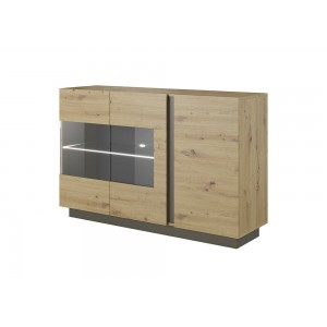 Living Room Furniture Arco Sideboard Oak/Grey
