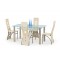 CRISTAL Dining Room Furniture Contemporary Modern Dining Glass Table 150cm
